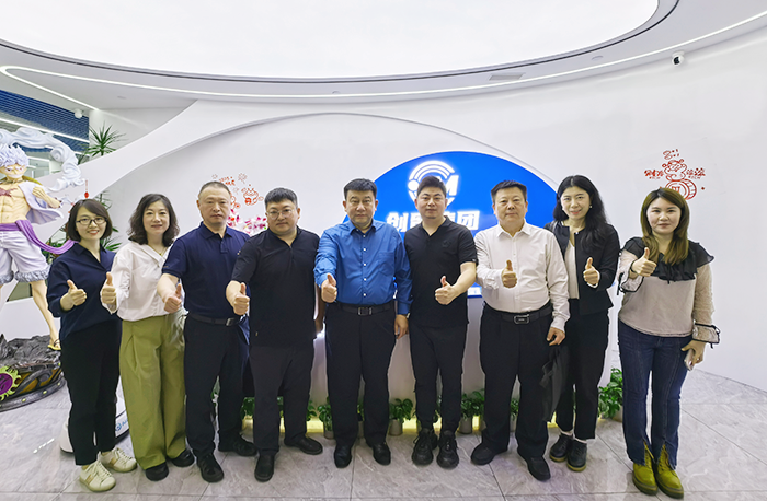 熱烈歡迎濟(jì)南市商務(wù)局黨組書記武毅一行蒞臨創(chuàng)貿(mào)集...